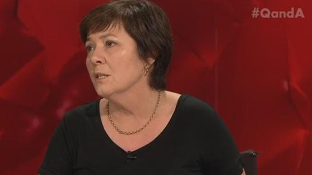 Julie McCrossin QandA (photo by ABC TV)